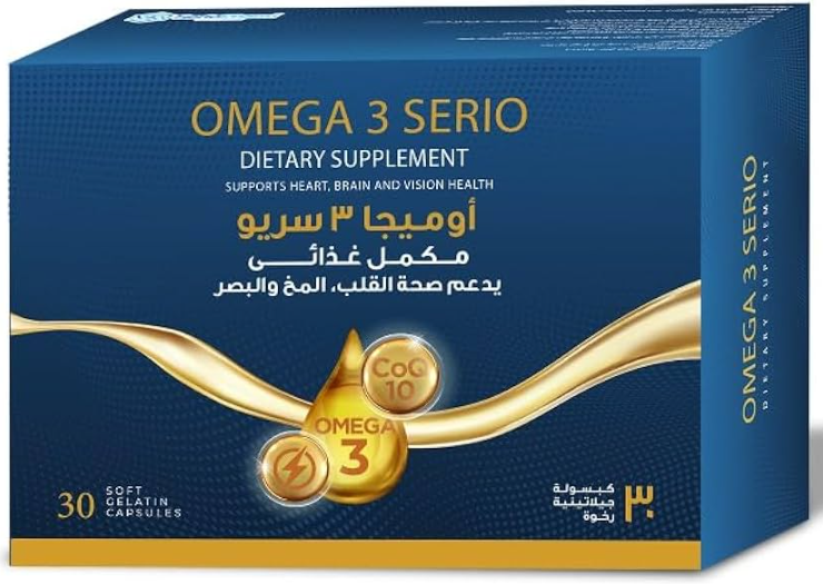 دواء اوميجا 3 سريو 30 كبسولة