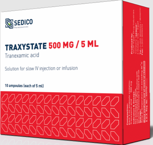 دواء تراكسيستات 500مجم5مل 10 امبول وريد